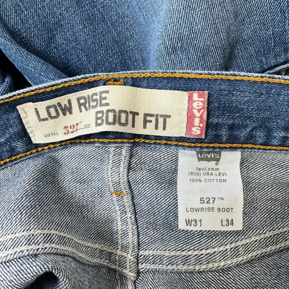 Levis 527 Bootcut Jeans MEN 31x34 Blue Cotton Low Rise Vintage Y2K Denim